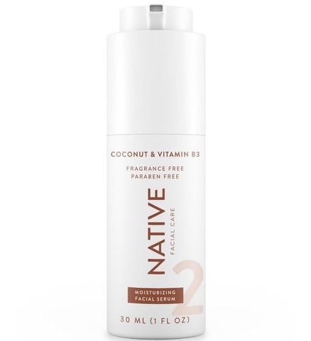 Native Moisturizing Facial Serum With Niacinamide & Coconut Extract, Fragrance Free