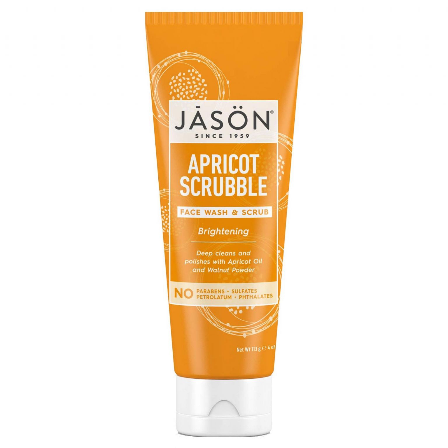 Jason Brightening Apricot Scrubble Face Wash & Scrub