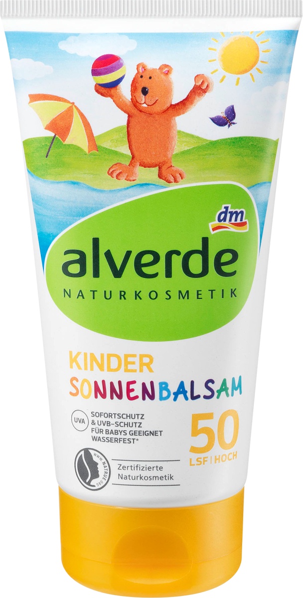 Alverde Naturkosmetik Kinder Sonnenbalsam LSF 50