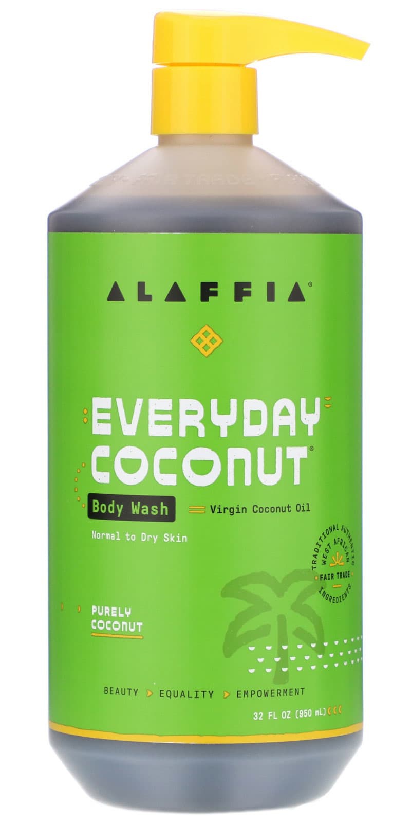 Alaffia Everyday Coconut, Body Wash, Normal To Dry Skin, Purely Coconut