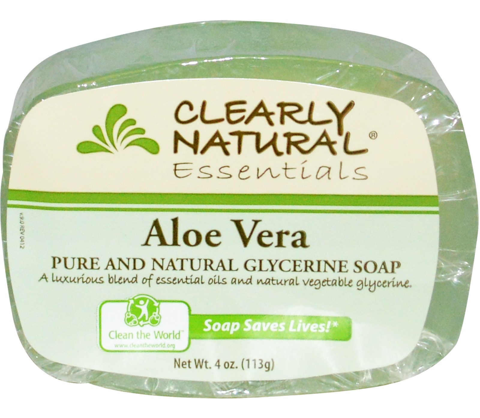 Clearly Natural Aloe Vera Glycerine Bar Soap