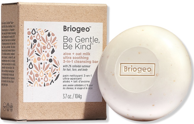 Briogeo Aloe + Oat Milk Ultra Soothing 3-in-1 Cleansing Bar For Hair, Face + Body