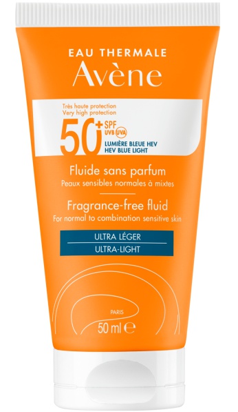 Avene Sun Fluid SPF 50+ fragrance-free