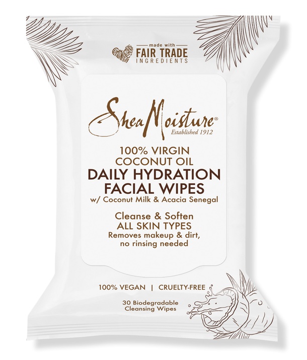 SheaMoisture 100% Virgin Coconut Oil Daily Hydration Facial Wipes