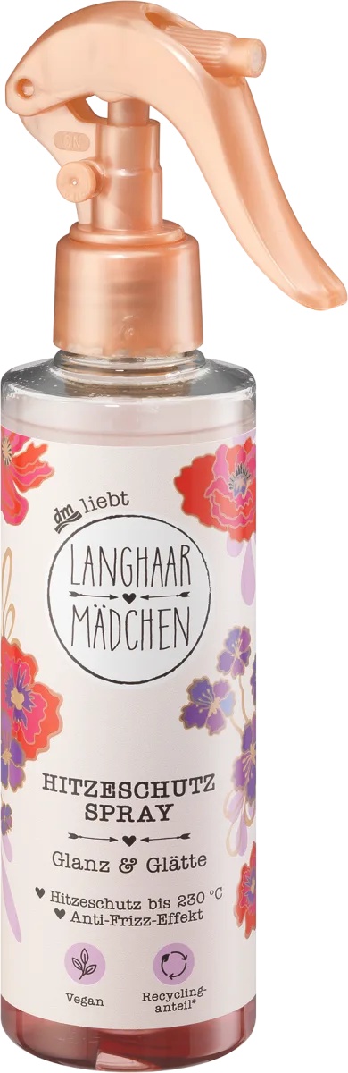 Langhaar Mädchen Hitzeschutzspray Glanz & Glätte