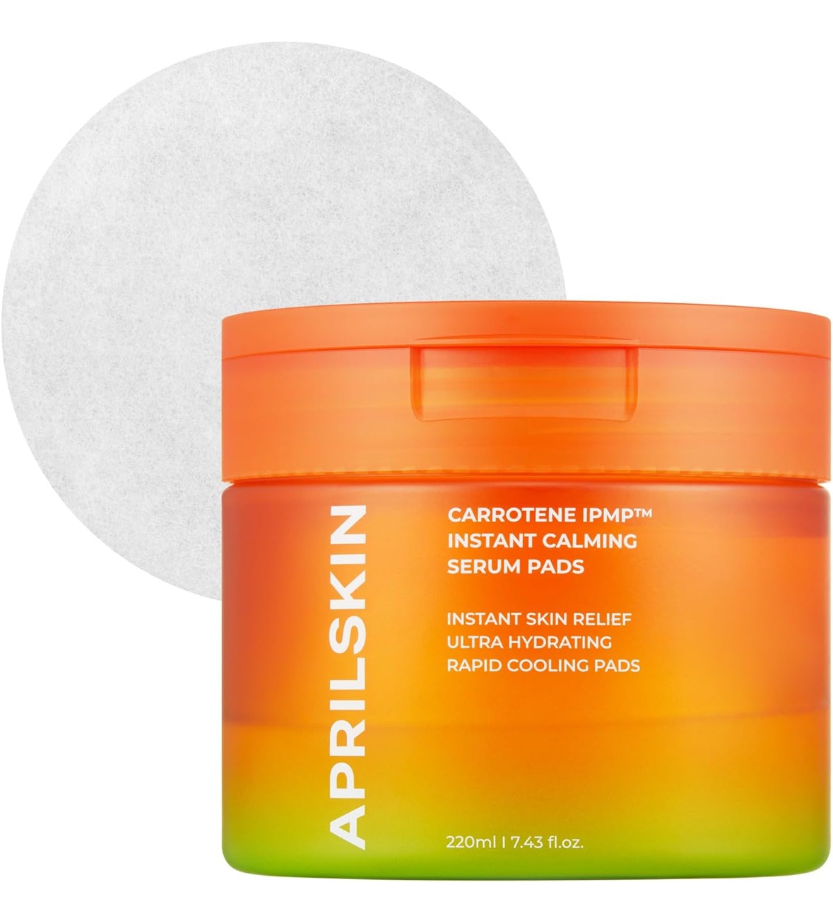 Aprilskin Carrotene Ipmp™ Instant Calming Serum Toner Pads