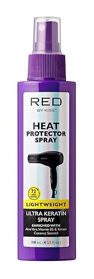 RED by Kiss Heat Protector Spray Lightweight Ultra Keratin Spray