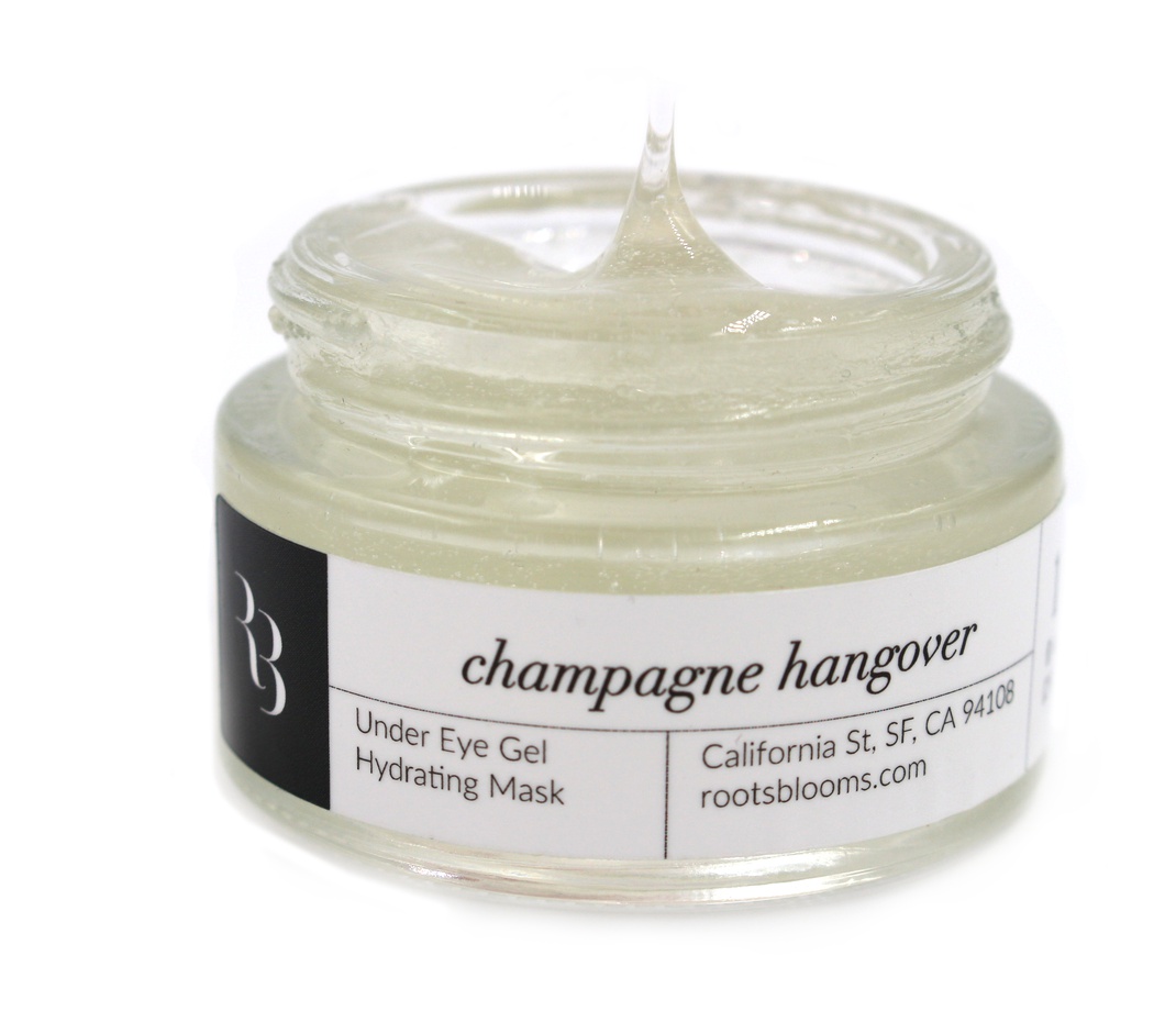 Roots & Blooms Champagne Hangover  Hydrating Eye Gel Mask