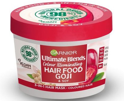 Garnier Ultimate Blends Hair Food Goji 3-in-1 Hair Mask Treatment For Coloured Hair