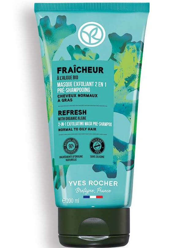 Yves Rocher Pure Detox 2-in-1 Exfoliating Mask Pre-shampoo