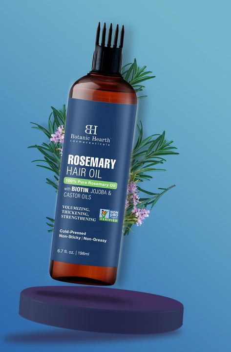 BOTANIC HEARTH Rosemary Hair Oil With Biotin, Jojoba And Castor Oils