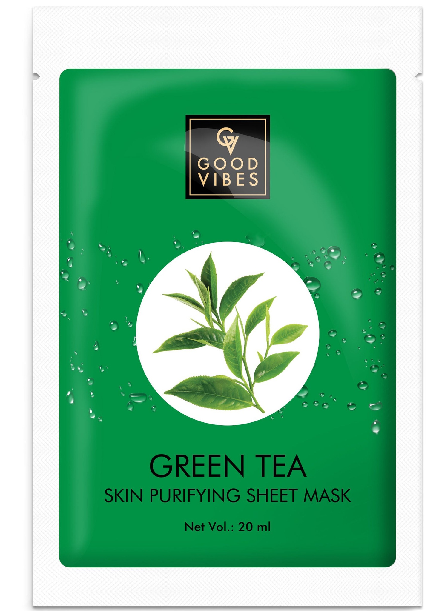 Good Vibes Skin Purifying Sheet Mask - Green Tea