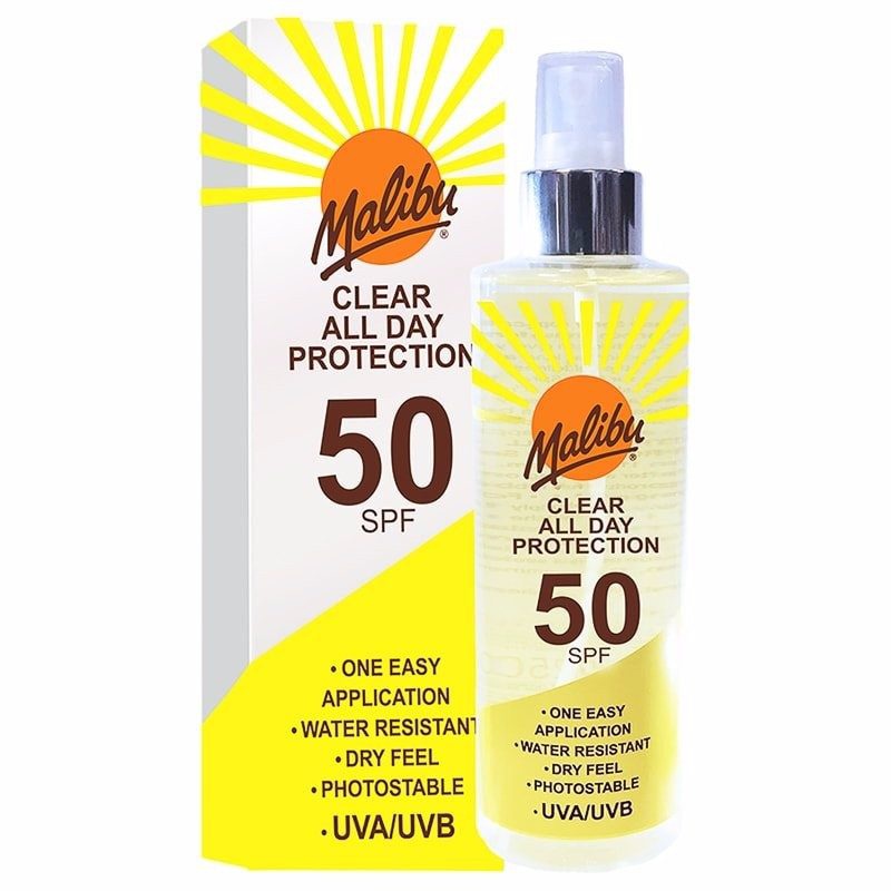 Malibu Clear All Day Protection 50 SPF