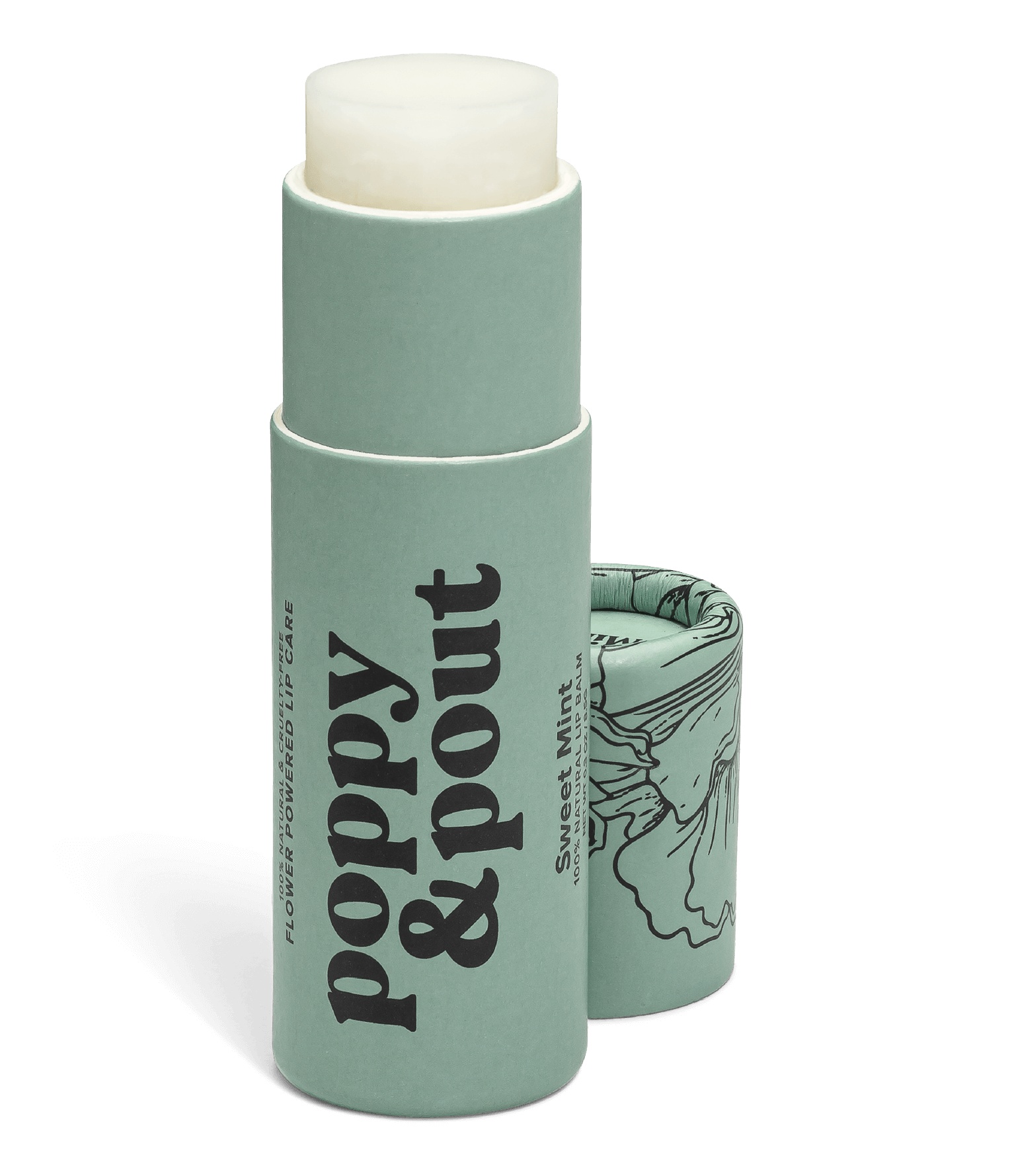 Poppy & Pout Lip Balm, Original, Sweet Mint