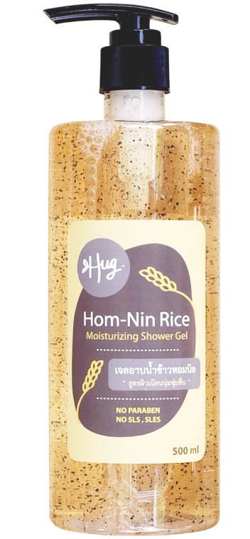 Hug Hom-nin Rice Scrub Shower Gel