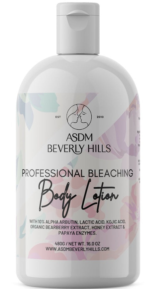 ASDM Beverly Hills Professional Bleaching Lotion- With 10% Alpha Arbutin, Bearberry, & Papaya Enzymes