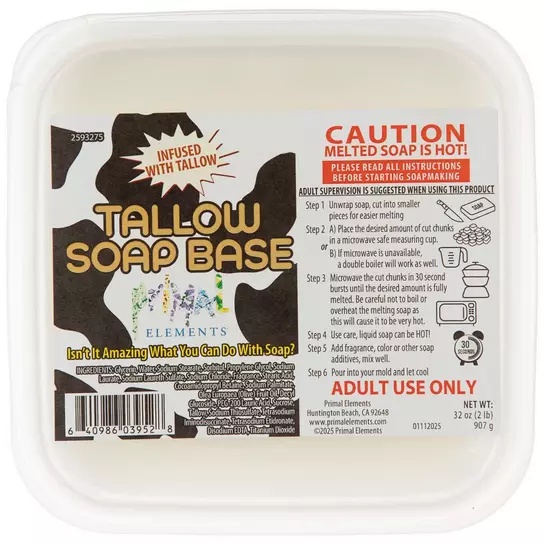 Primal Elements Tallow Soap Base