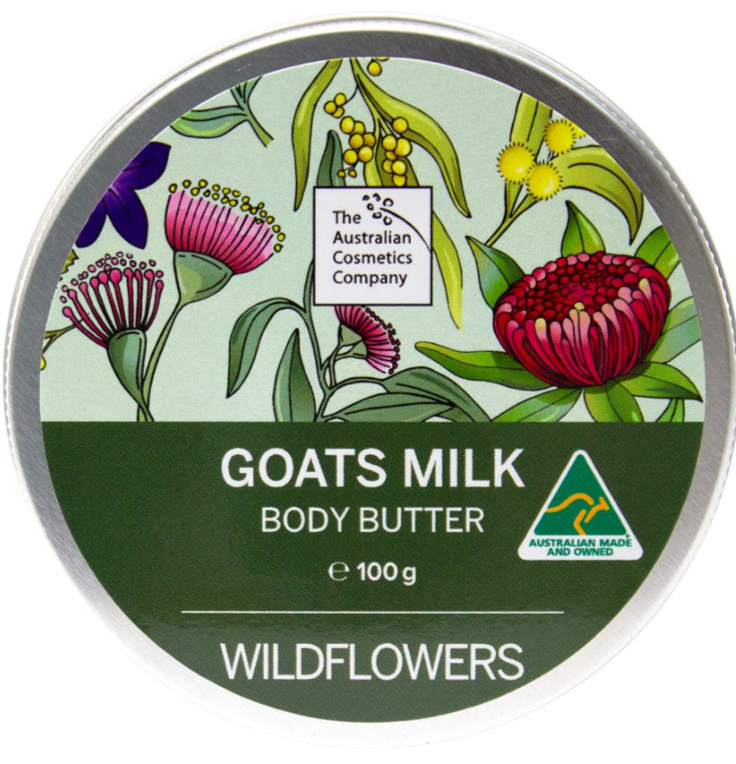 The Australian Cosmetics Company Goats Milk Body Butter - Wild Flower