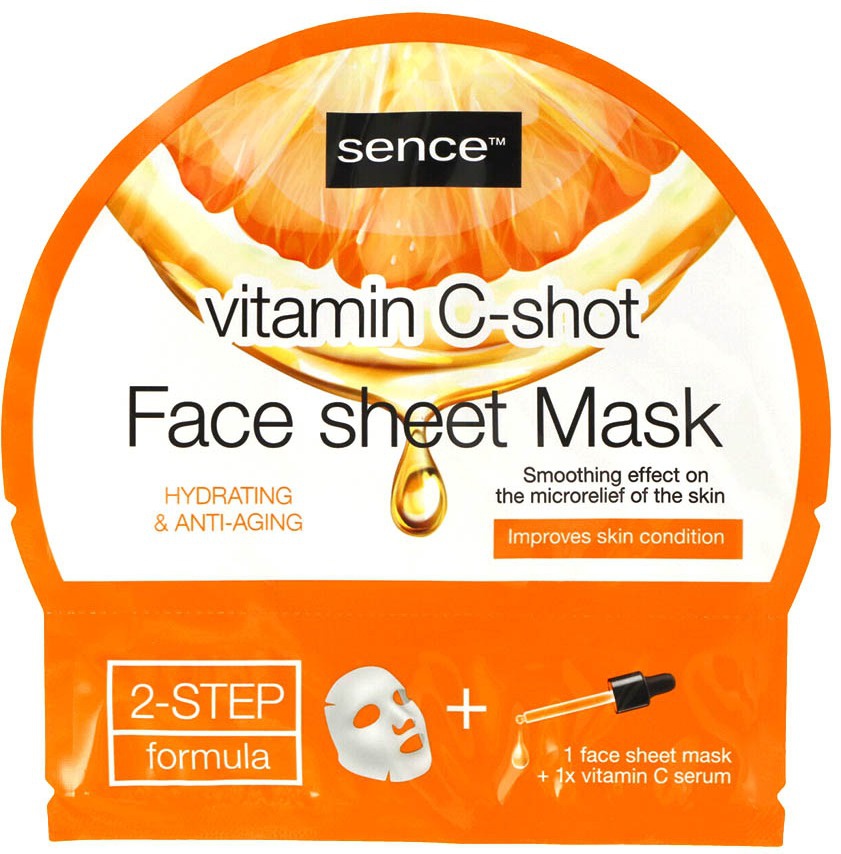 sence Vitamin C Shot Face Sheet Mask