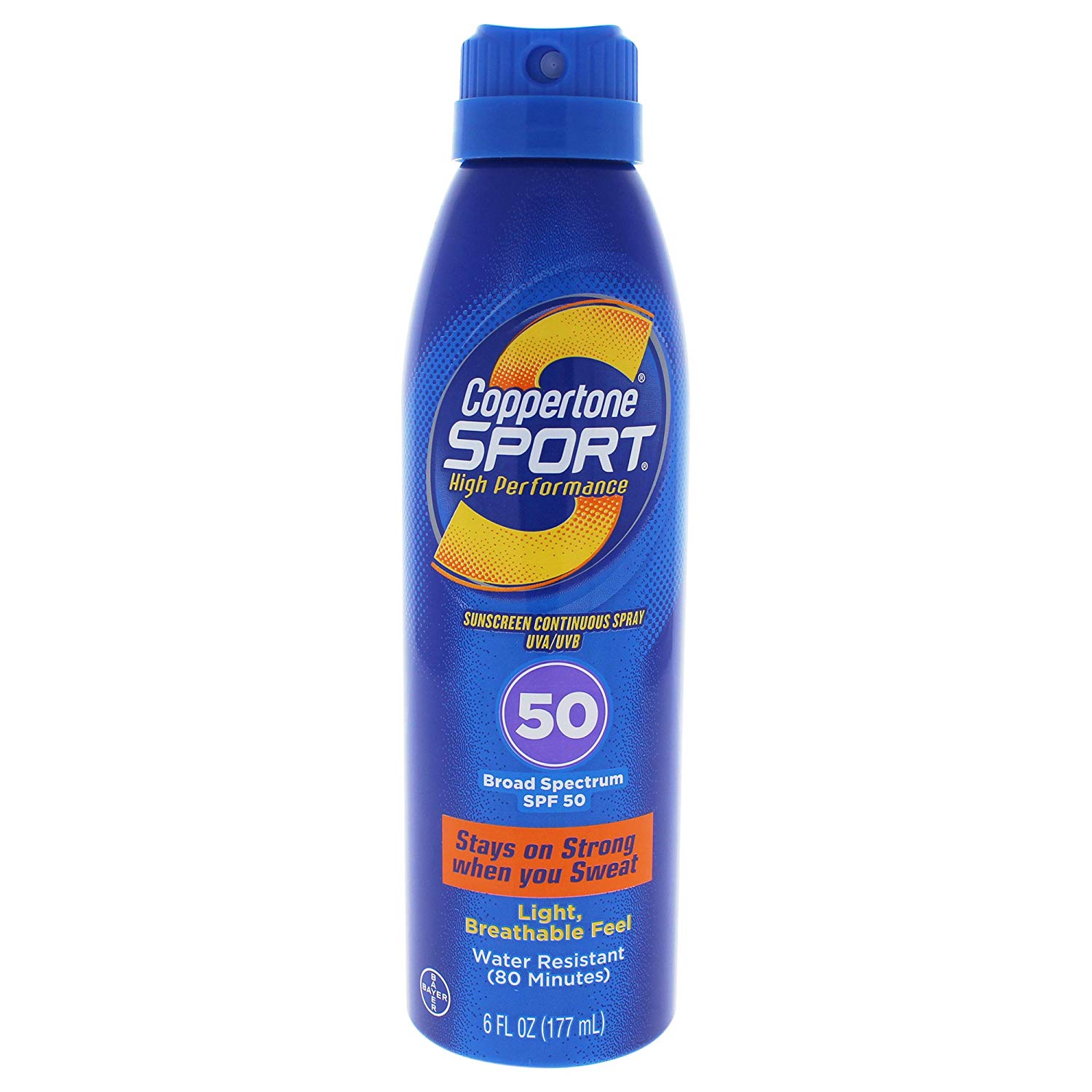 Coppertone Sport Continuous Sunscreen Spray Spf 50 Front Photo 
