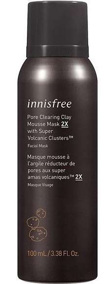 innisfree Pore Clearing Clay Mousse Mask 2x With Super Volcanic Clusters