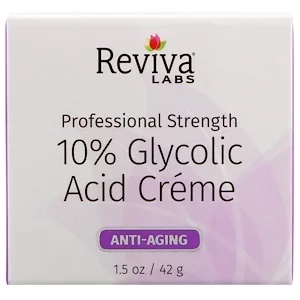 Reviva Labs 10% Glycolic Acid Cream, Anti-Aging