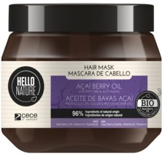 Hello Nature Açaí Berry Oil Mask Colour Care And Anti-Aging