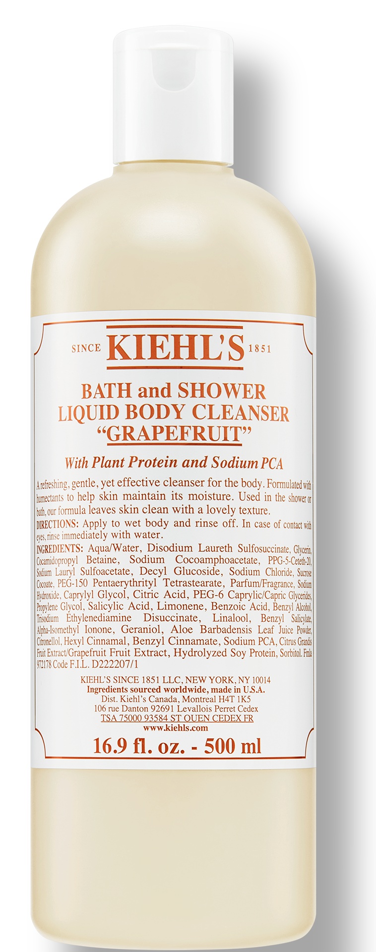 Kiehl’s Bath And Shower Liquid Body Cleanser "Grapefruit"