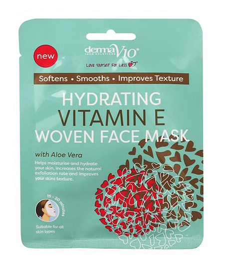 Derma V10 Hydrating Vitamin E Woven Face Mask
