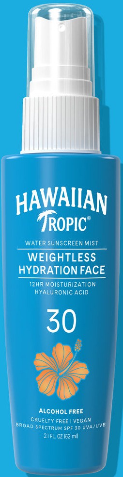 Hawaiian Tropic Weightless Hydration Water Mist For Face SPF 30