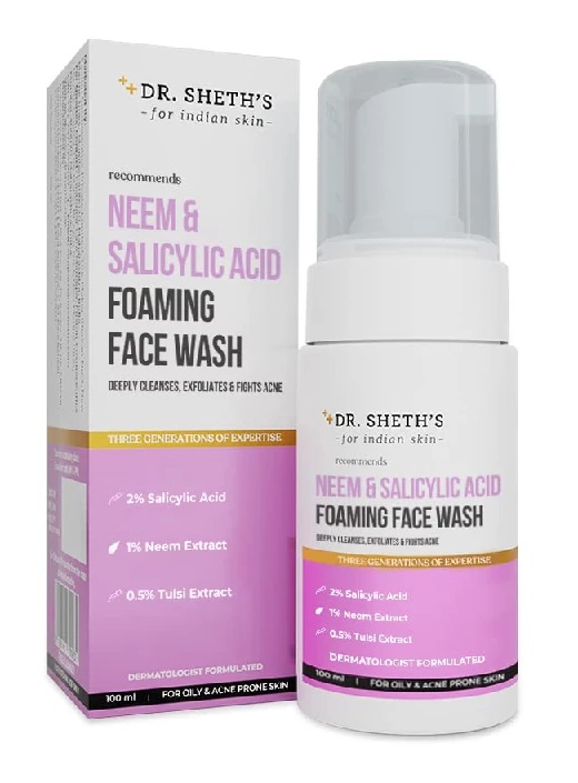 Dr Sheth Neem & Salicylic Acid Foaming Face Wash