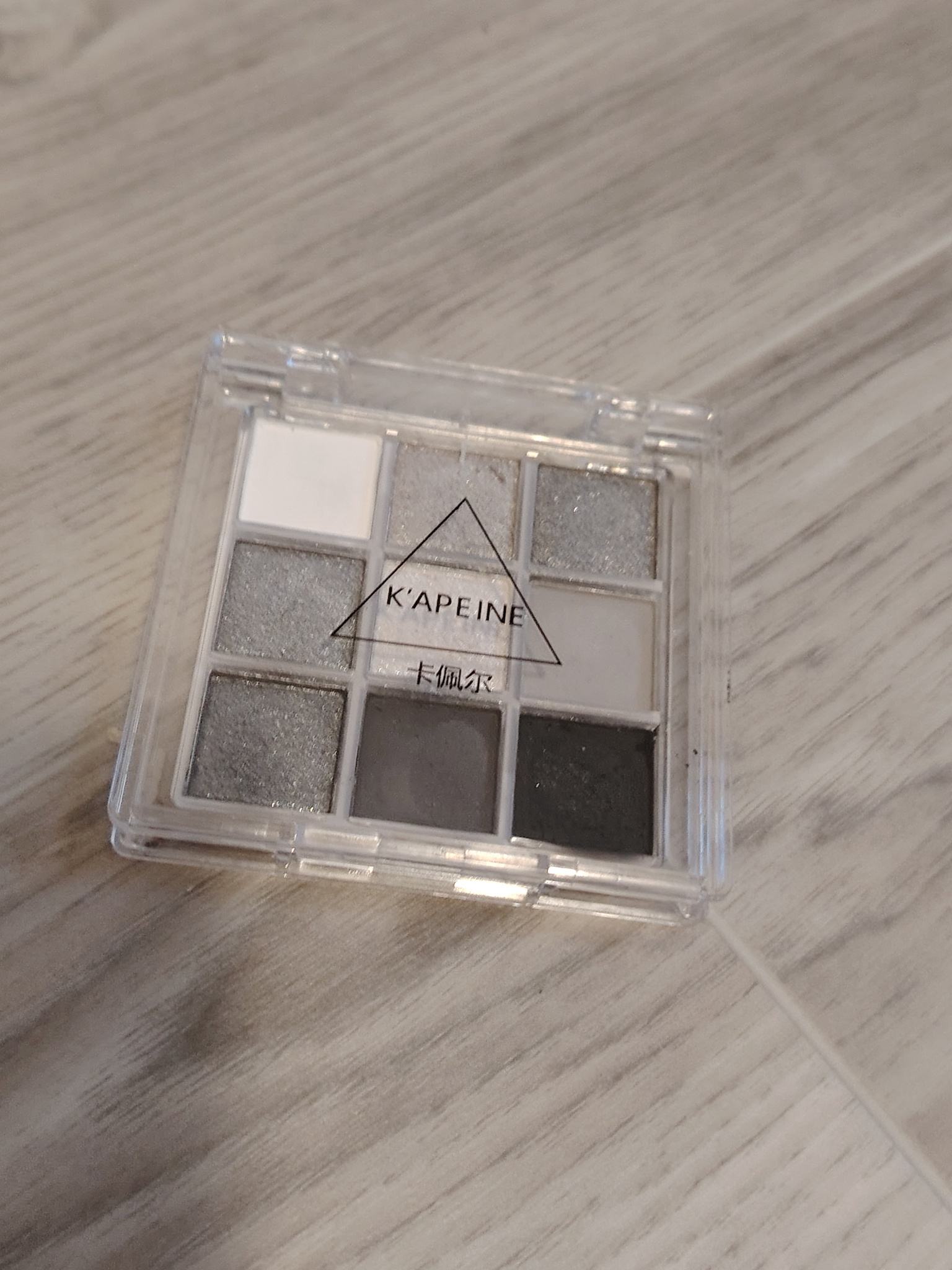 K'apeine Transparent Nine Color Eyeshadow Palette(punk Smoky)