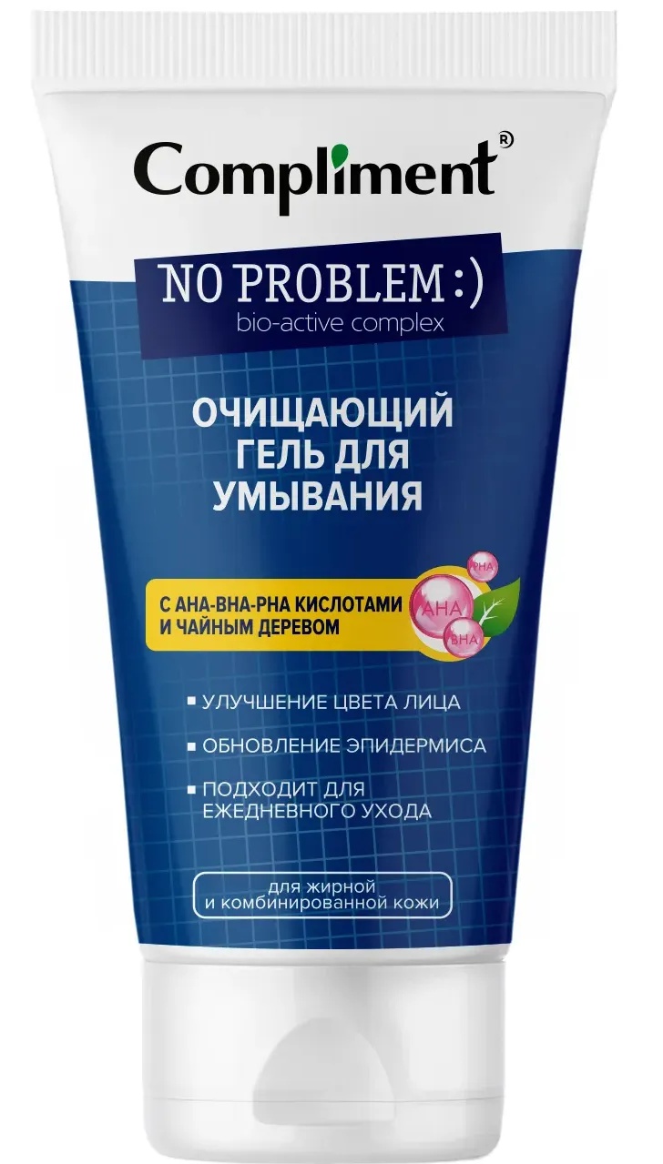 Compliment No Problem Gel Cleanser With AHA-BHA-PHA And Tea Tree