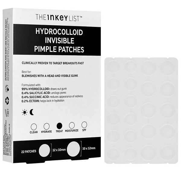 The Inkey List Hydrocolloid Invisible Pimple Patches