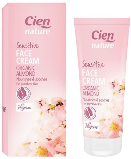 Cien Nature Sensitive Face Cream With Organic Almond