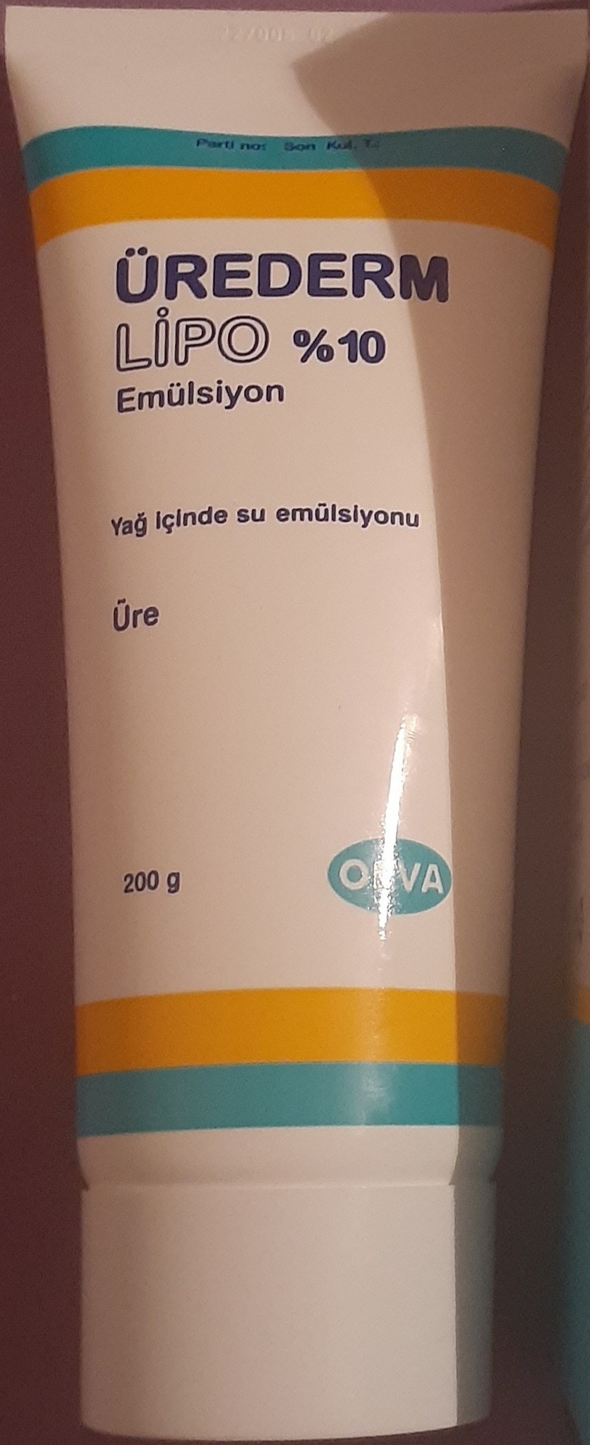 Orva Urederm Lipo %10 Urea Water Emulsion In Oil