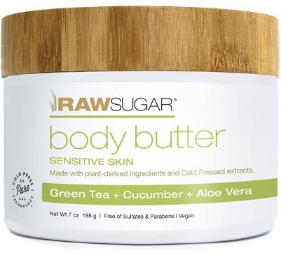 Raw Sugar Body Butter Green Tea + Cucumber + Aloe Vera
