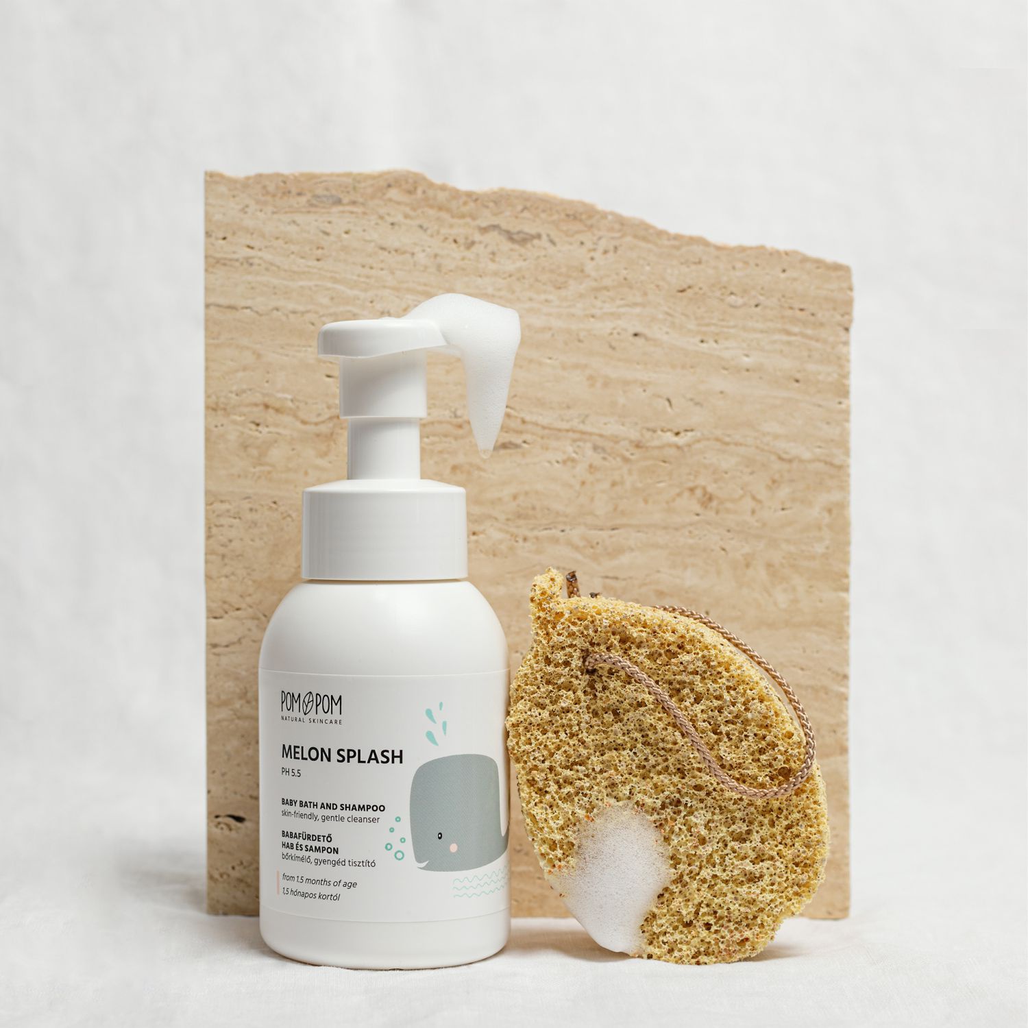 POM POM Melon Splash Baby Bath And Shampoo