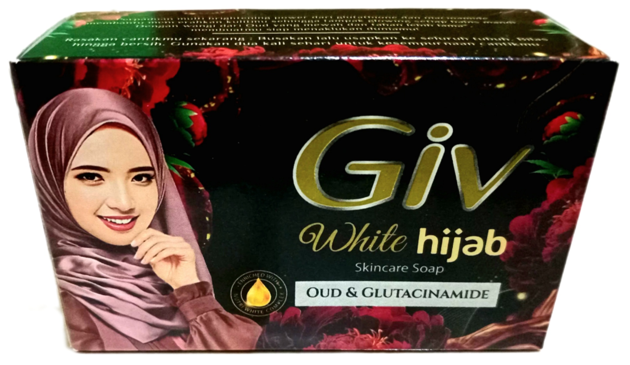 Giv White Hijab Oud & Glutacinamide Bar Soap