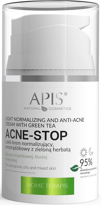 APIS Home Terapis Acne-Stop Light Normalizing And Anti-Acne Cream With Green Tea