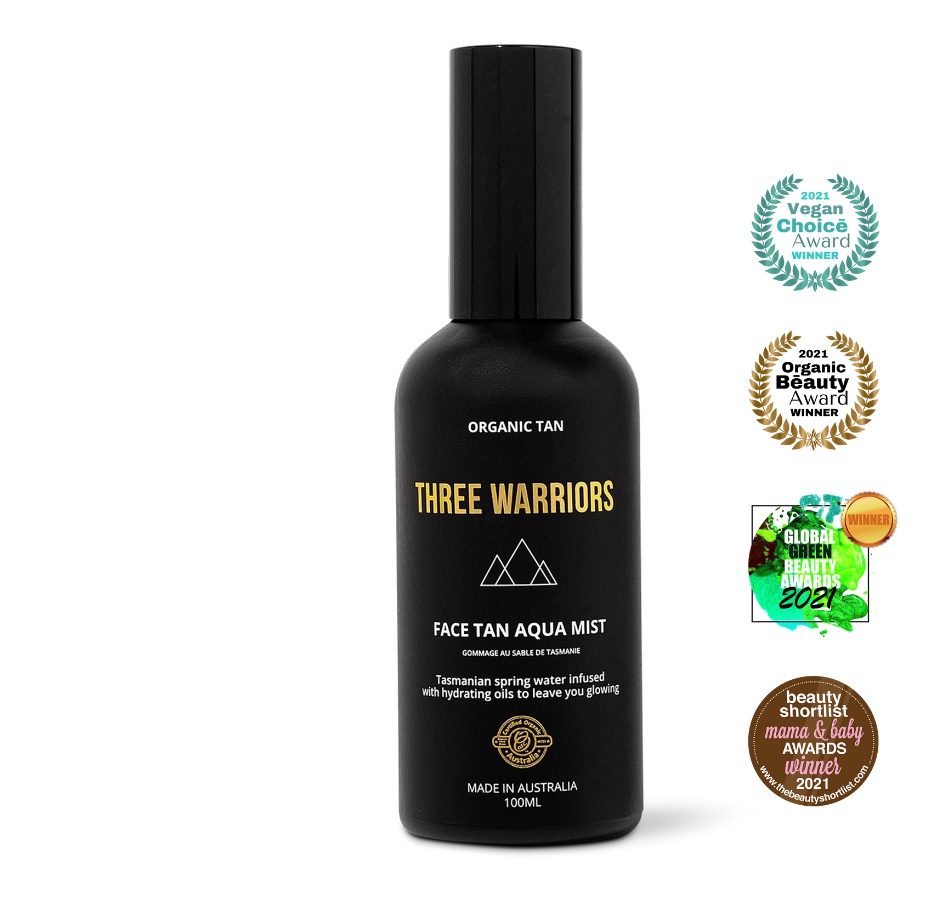 Three Warriors Face Tan Water