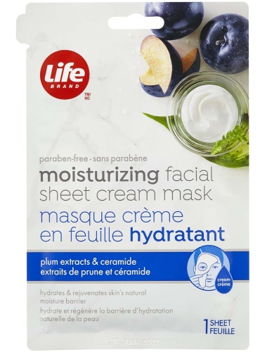 Life Brand Moisturizing Facial Sheet Cream Mask