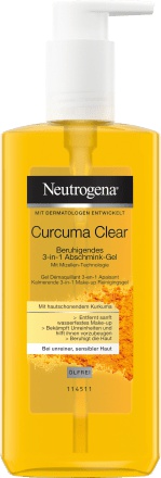 Composition NEUTROGENA Curcuma clear - Beruhigendes 3 in 1 abschmink-gel -  UFC-Que Choisir