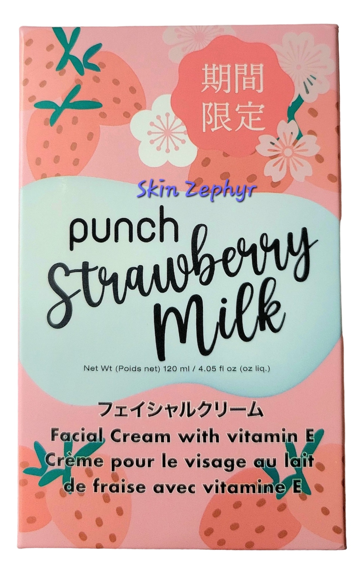 punch Strawberry Milk Facial Cream With Vitamin E