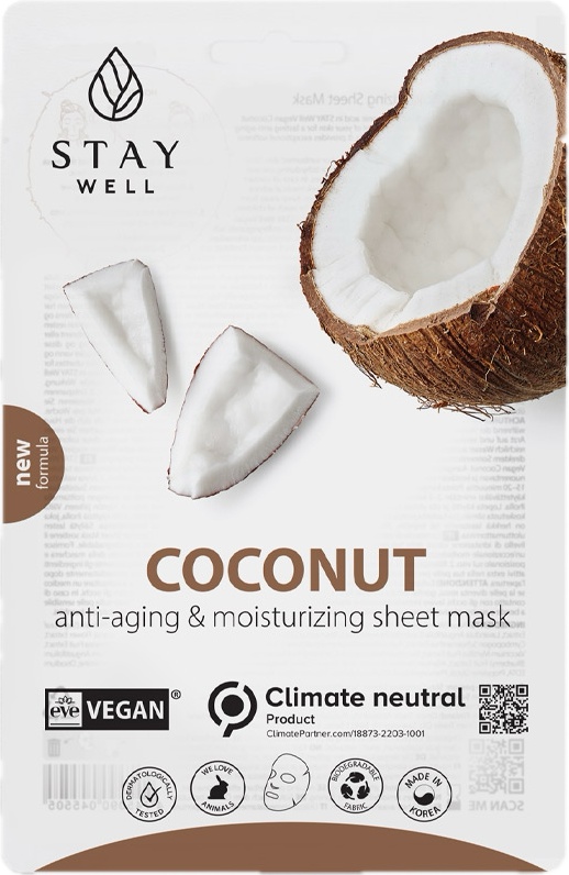 Stay Well Coconut Anti-Aging & Moisturizing Sheet Mask