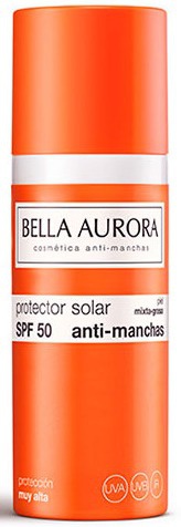 Bella Aurora Anti-dark Spots Gel-cream Sunscreen SPF50+ Combination-oily Skin