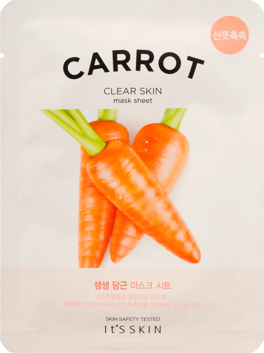 It's Skin The Fresh Carrot Clear Skin Mask Sheet