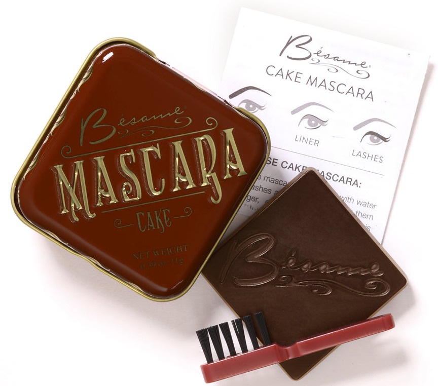 Besame Cosmetics Cake Mascara, Liner, Brow