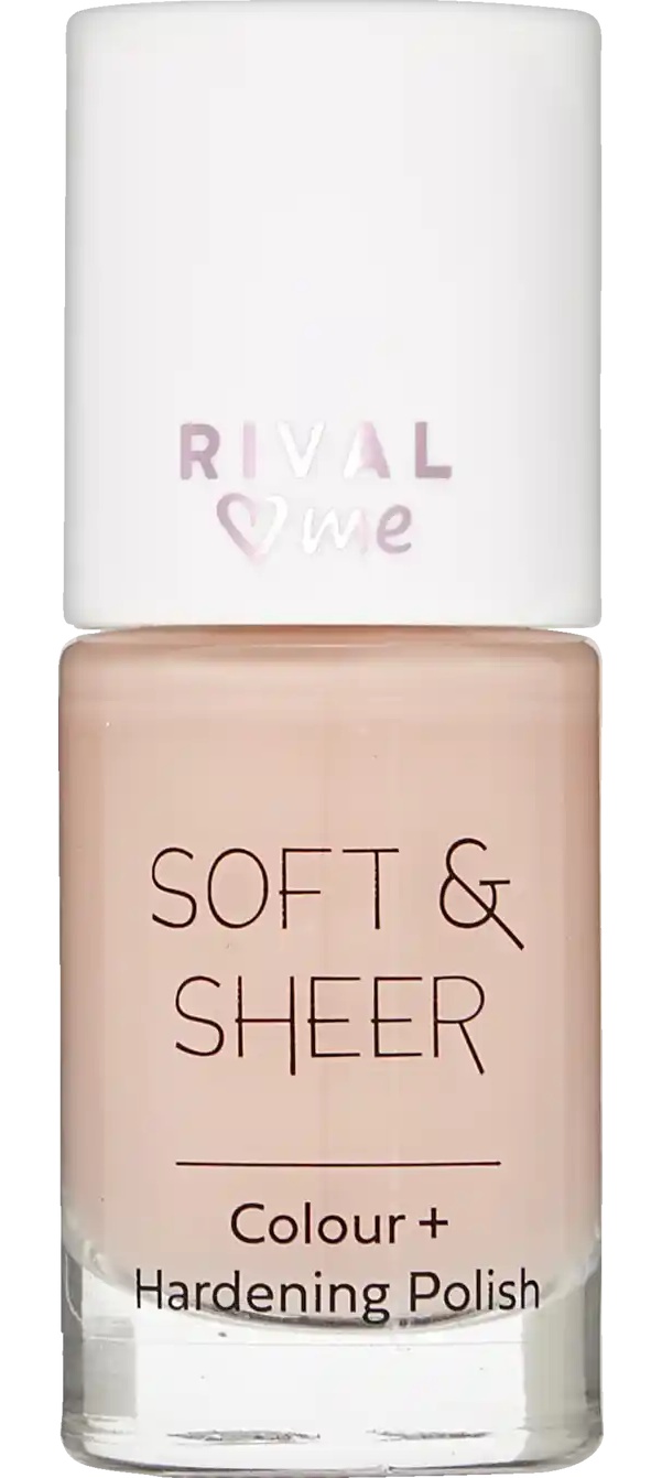 RIVAL Loves Me Soft & Sheer Colour + Hardening Polish 02 Peach Shake