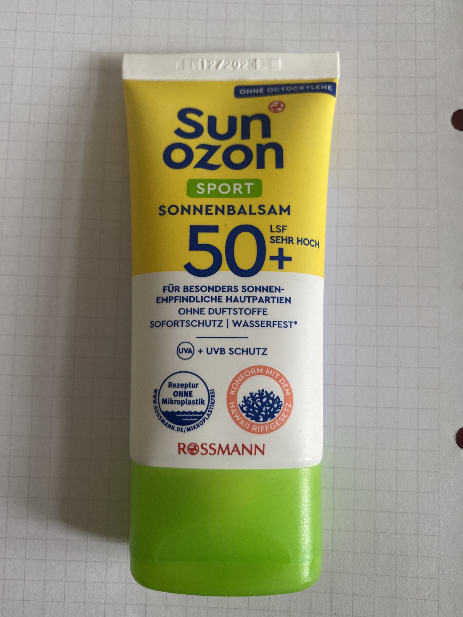 Rossmann Sun Ozon Sport Sonnenbalsam 50+ Lsd Sehr Hoch / Ohne ...